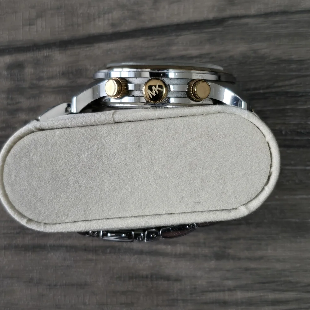 Michael‎ Kors Bradshaw Silver & Rose Gold Tone Silver Dial Men's Watch MK8176